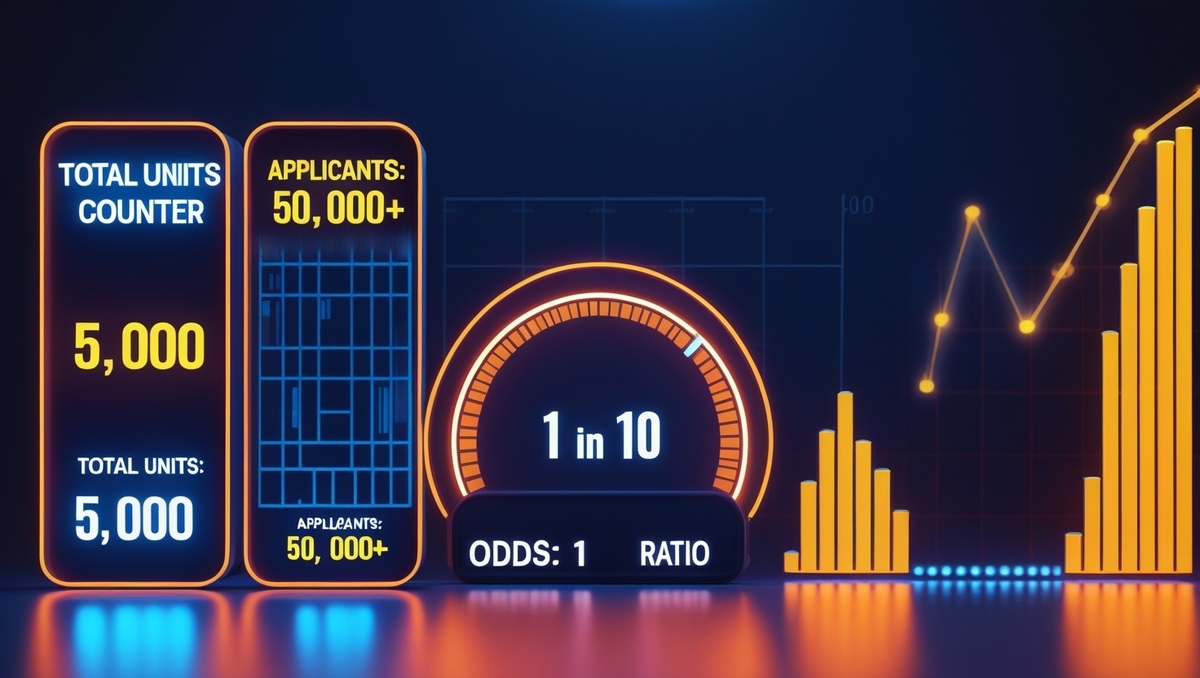Stunning infographic showing dramatic lottery odds: only 1 in 10 wins! Discover the hidden math behind the thrill."