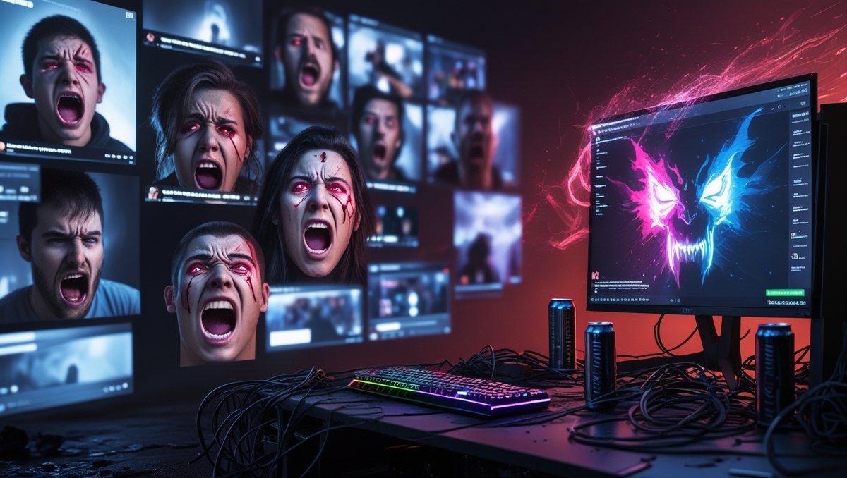 Thousands of outraged gamers scream in digital agony as their screens erupt with chaos — raw frustration, helpless rage, and shared despair spill across a broken gaming world.