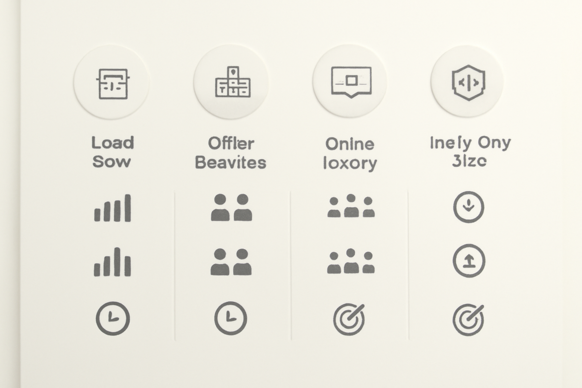 Clean route comparison panel—local store, other branches, online lottery, invite-only sites—icons for stock, crowd, wait time, success odds—decisive, no-nonsense clarity for smarter choices