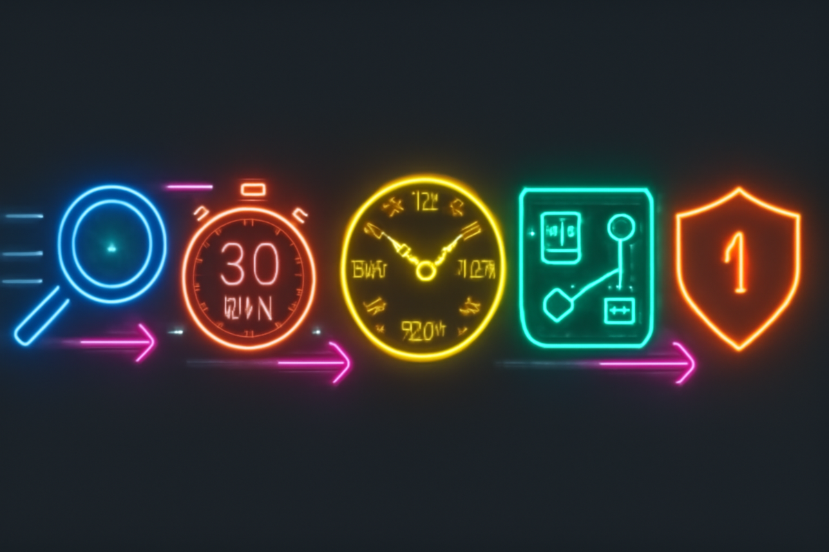 Five neon pro tips—live search magnifier, “30 min early” stopwatch, weekday midday clock, multi-store route panel, “1 item” anti-scalper shield—real tactics to boost your Switch2 win rate