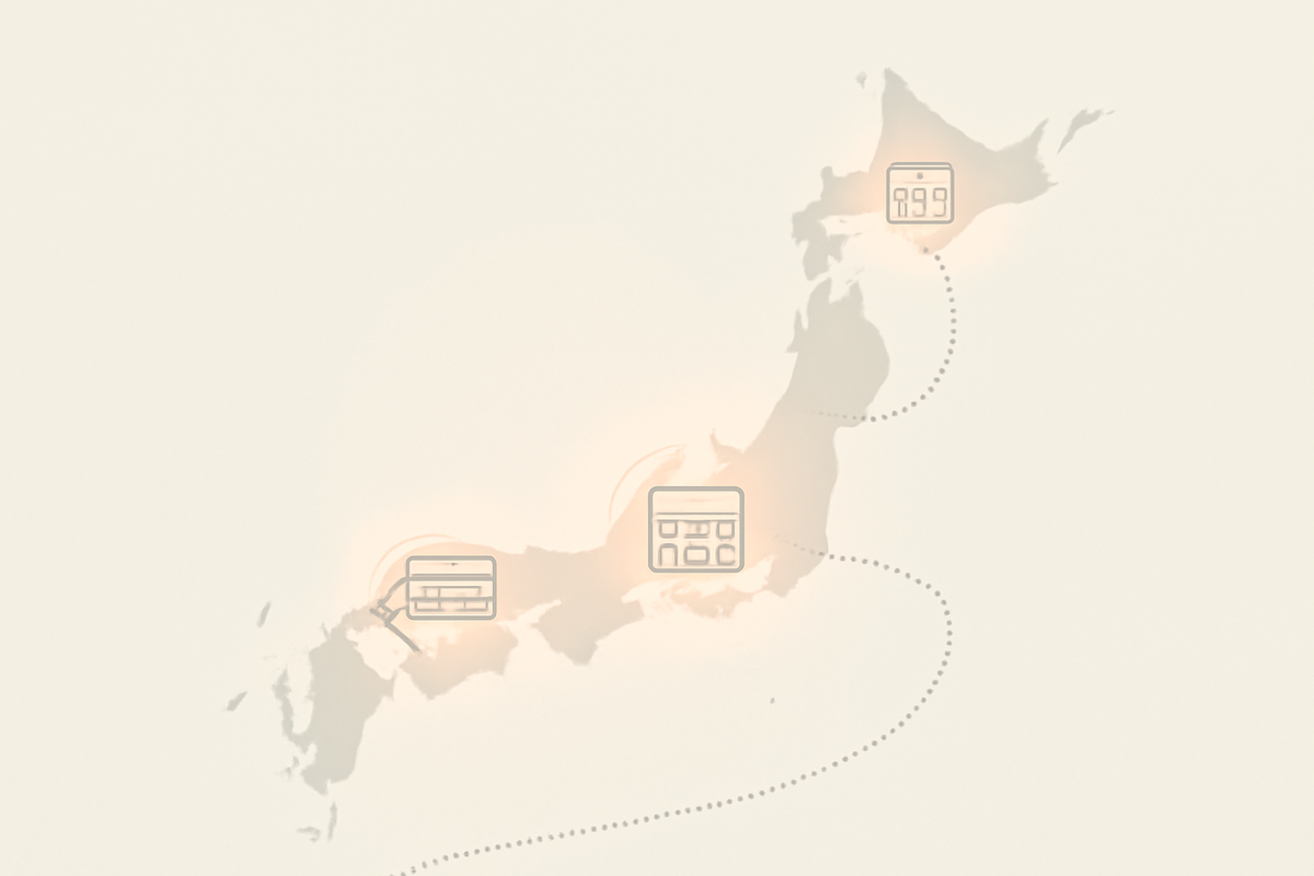 Tactical calendar with a Friday night cell blazing, multiple store tiles and forms moving in parallel; stopwatch and notification bell—multi-site lottery schedule for Switch2, synchronized entries without double buying, disciplined rhythm