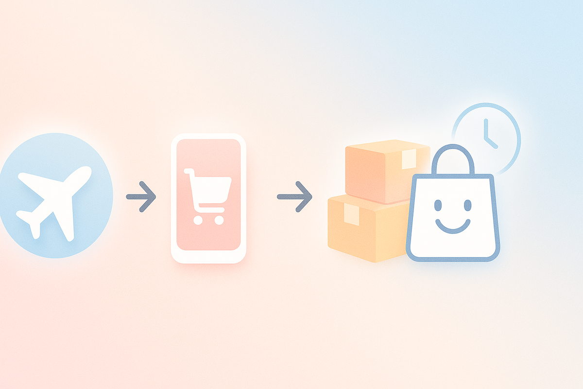 Glowing haul bag and smartphone “DEALS” screen with beauty, gadgets, and tiny gifts swirling—Amazon Haul 2025 magic, wallet-happy steals under ¥800, dopamine shopping joy