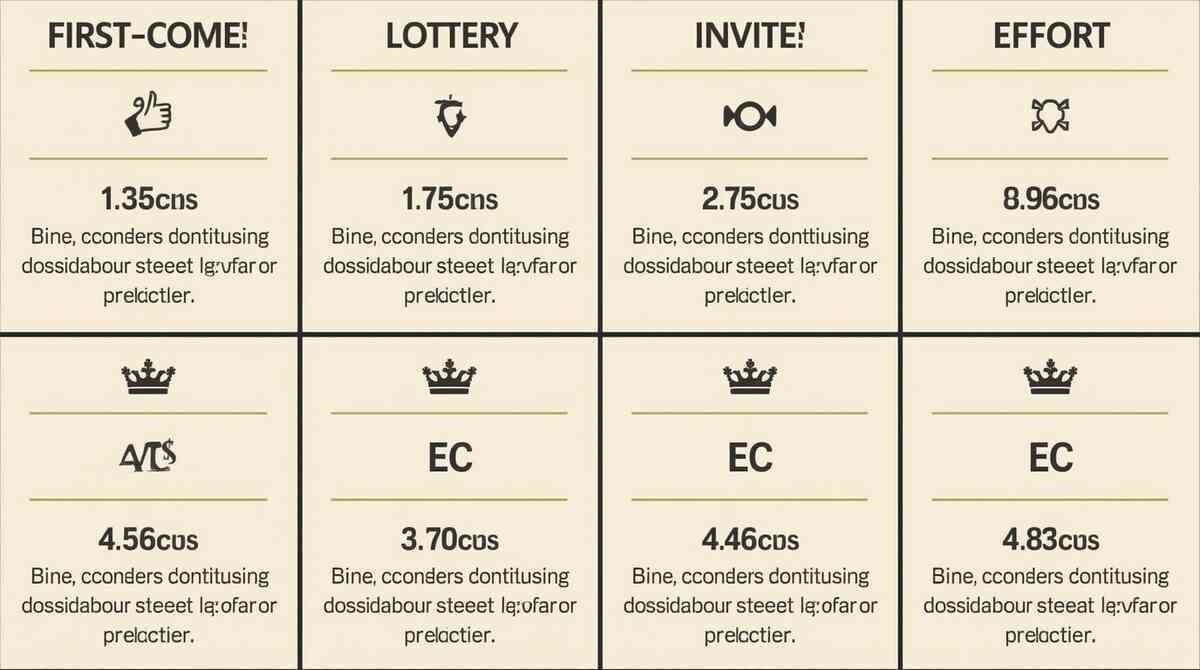 Neutral comparison grid—first-come vs lottery vs invite vs EC routes ranked with crowns and scores; clear, confidence-boosting view of which path makes buying Switch-2 easiest right now