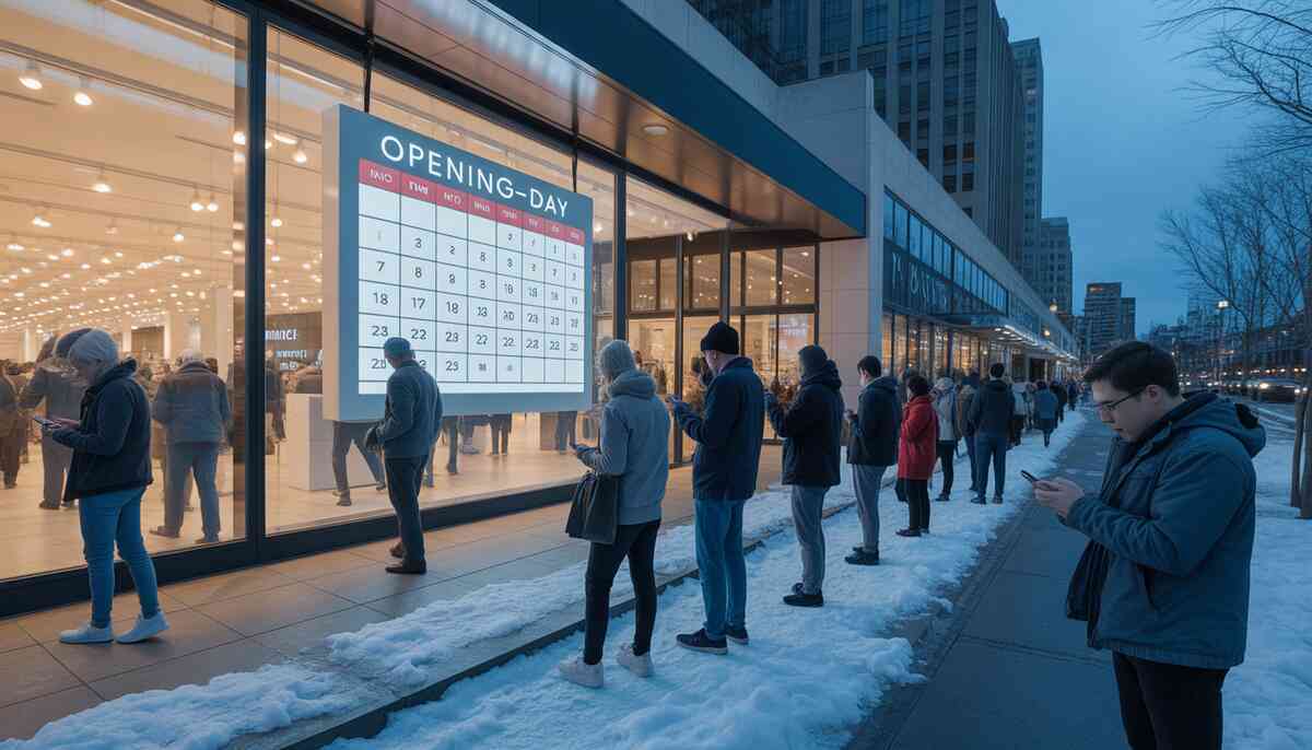 Pre-dawn countdown energy—when the rush starts and how to time it.