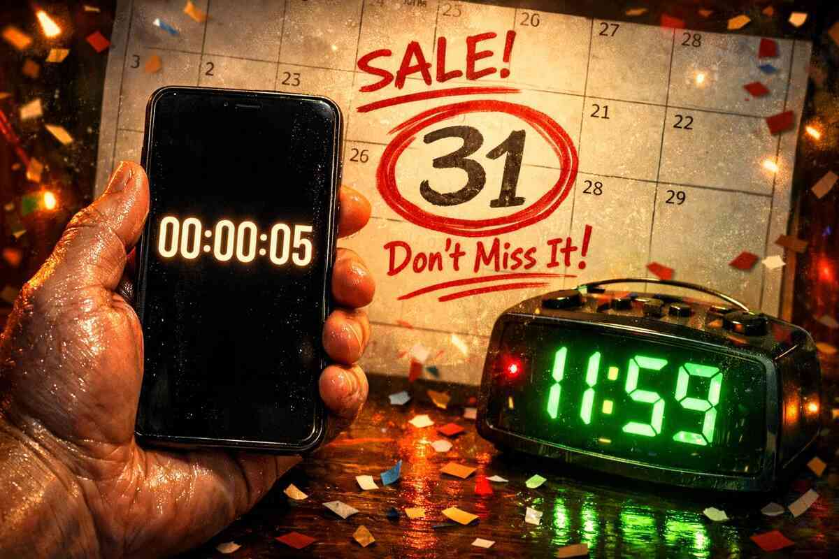 Countdown pressure and last-second prep—when the sale starts feels like a race.
