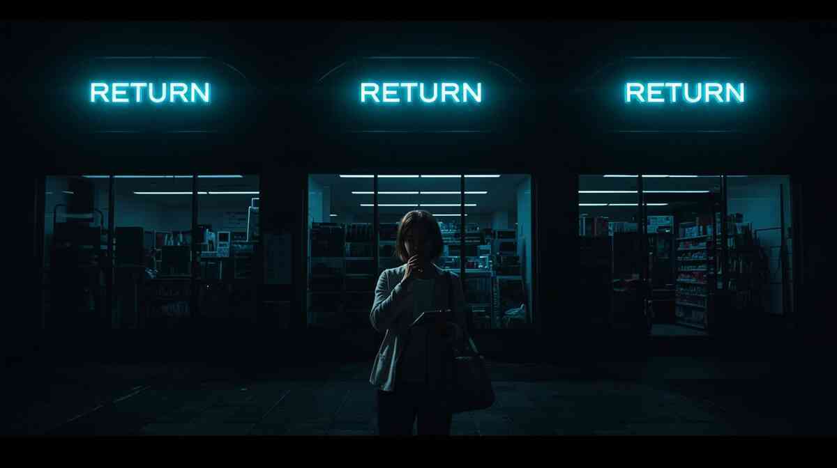 Explosive warning collage—receipt burning in a trash bin, blocked chat icon, red limit gauge, and a shocked face screaming regret as missed rules destroy the reward