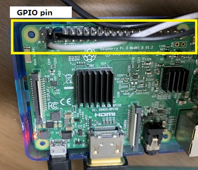 f:id:initial_jj:20200909203918j:plain ラズパイ GPIO Lチカ