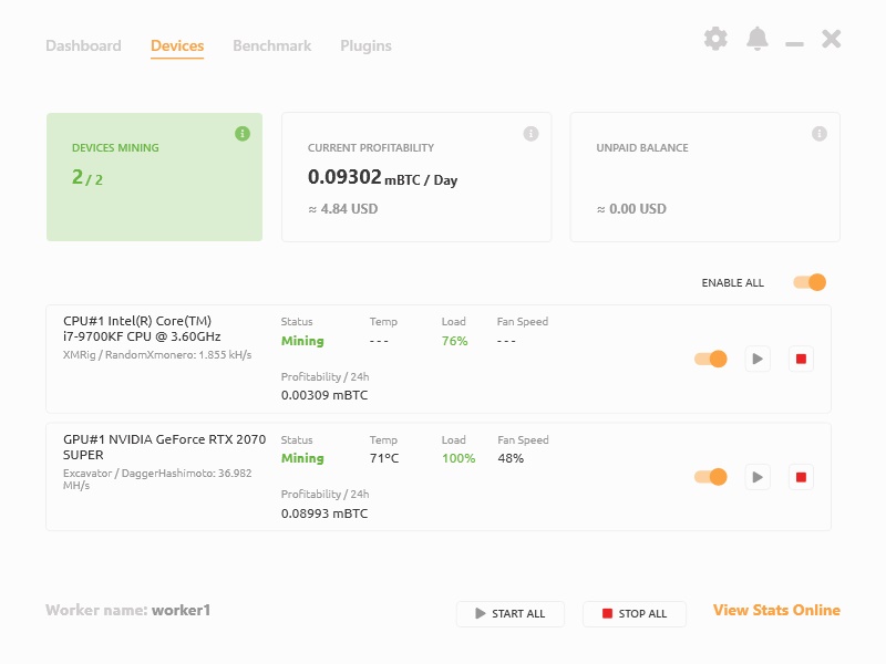NiceHash i7