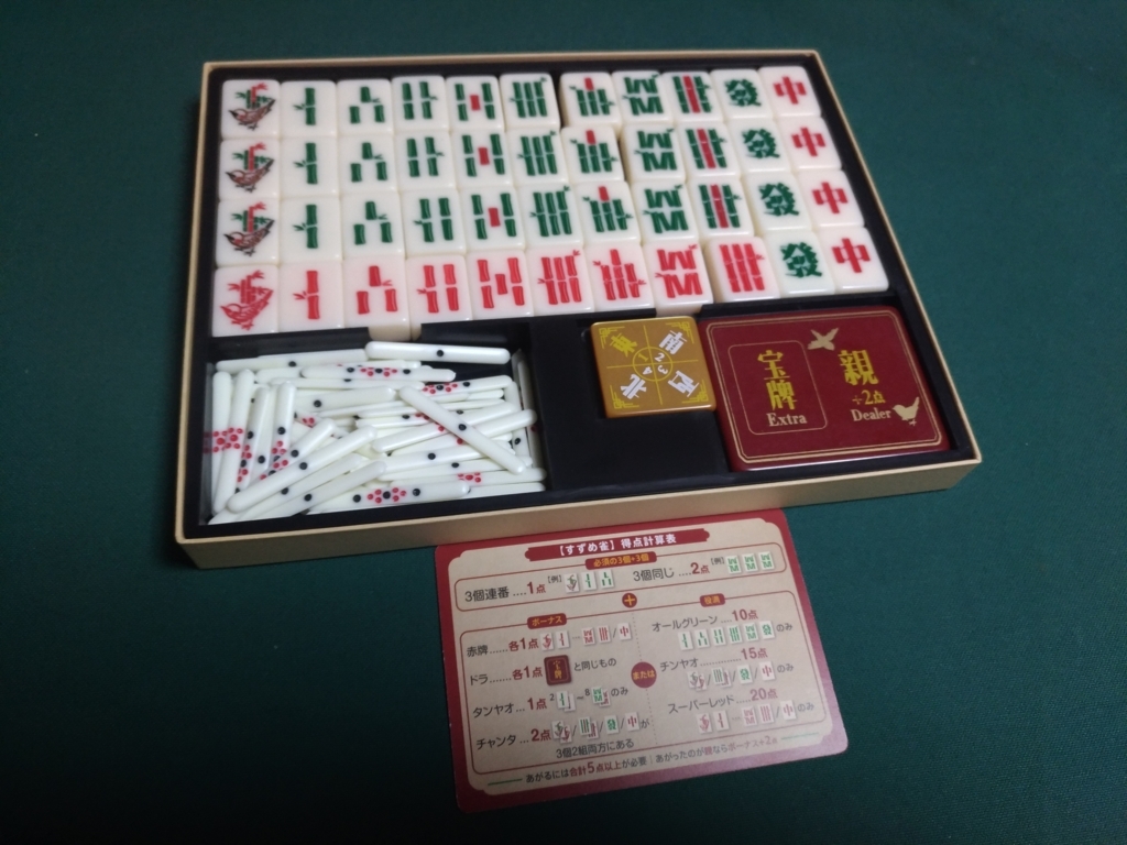 ボドゲ紹介 すずめ雀 麻雀を知らない人でも安心 コンパクトに楽しめる ボードゲーム将軍のお座敷遊戯ブログ
