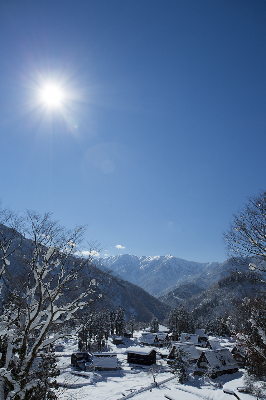 五箇山と白川郷の雪景色4k動画 こっそり支援