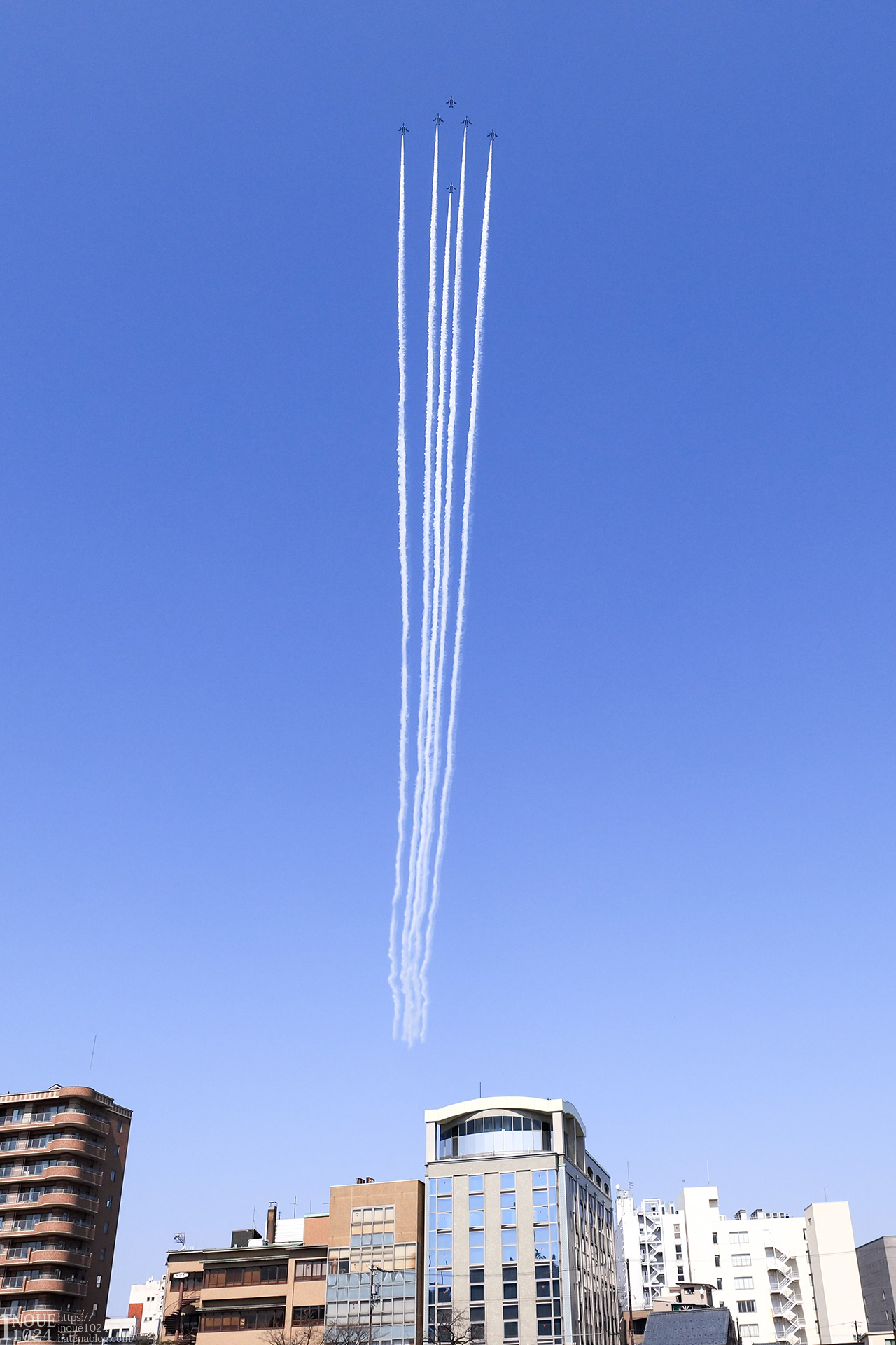 ブルーインパルス展示飛行