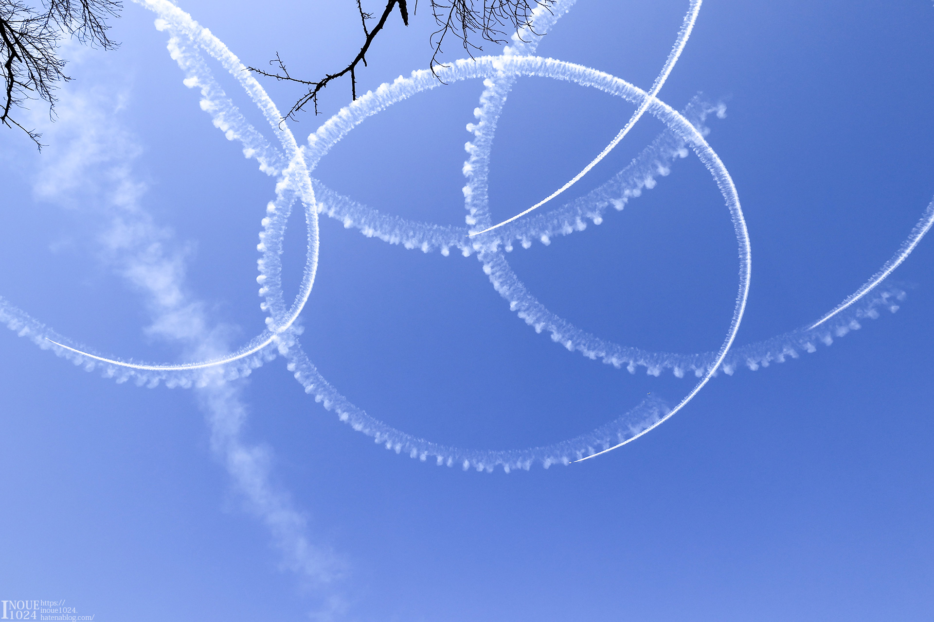 ブルーインパルス展示飛行