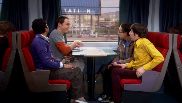 『ビッグバン★セオリー』で、シェルドンは列車が出発するのを喜ぶ