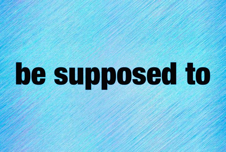 ブログ記事ヘッダー be supposed toのテンプレート