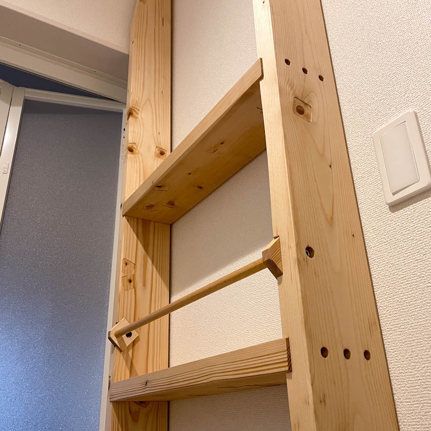 洗面所に 収納棚を作る DIY 後編 - 算数と数学と高校受験 平塚市の個別