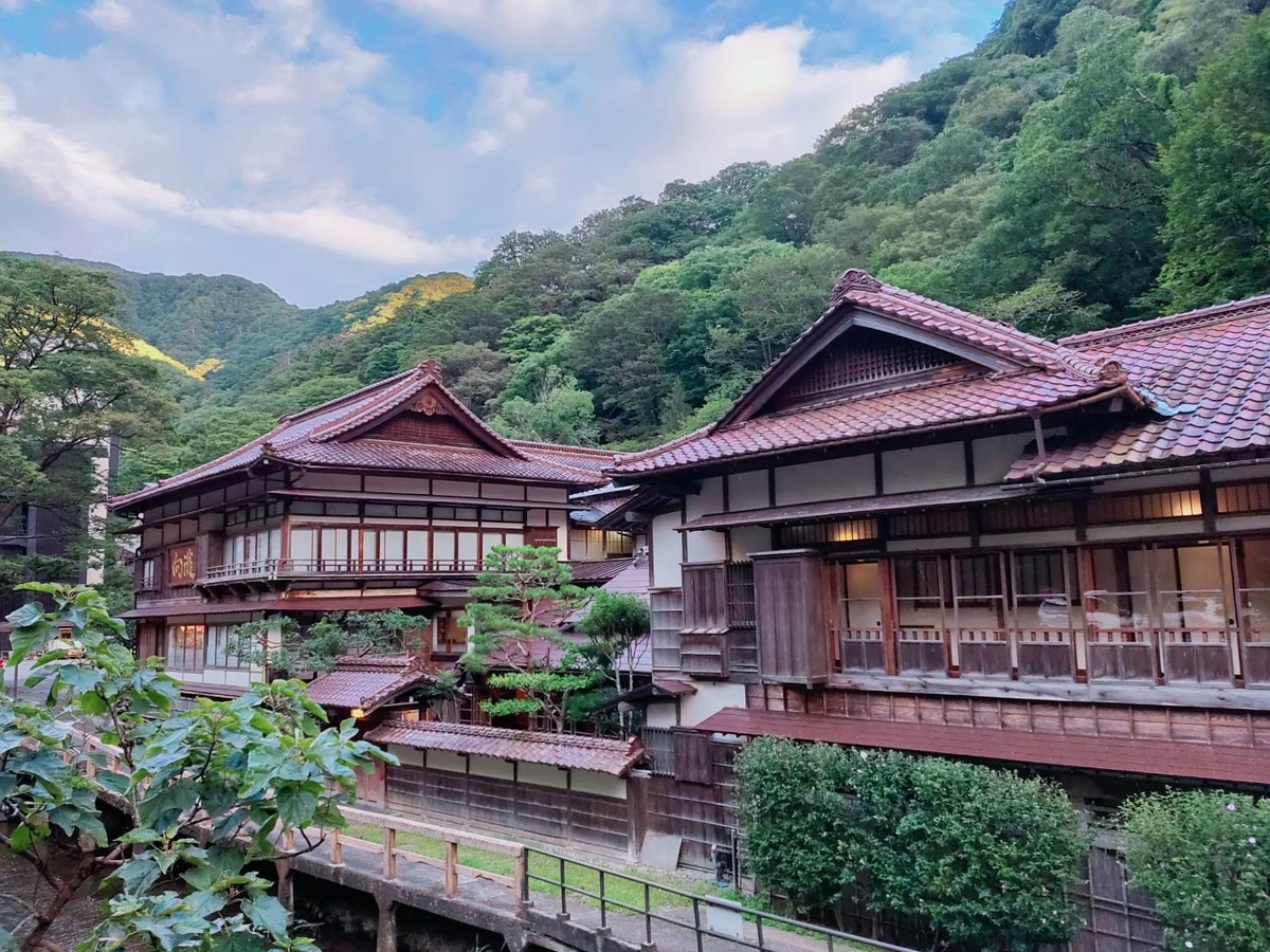 川沿いの温泉宿