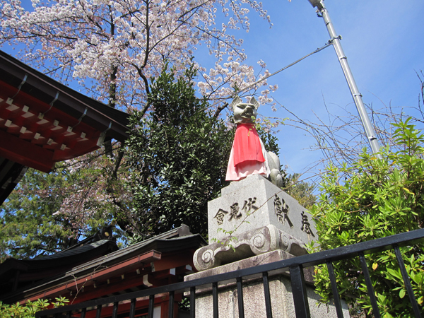 東伏見稲荷神社の右の狐