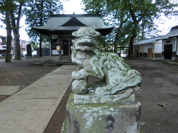 井口八幡神社の右の狛犬