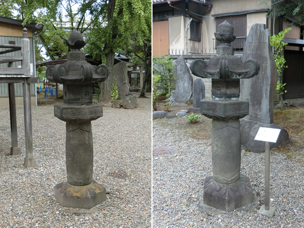 三囲神社の三つ穴灯篭