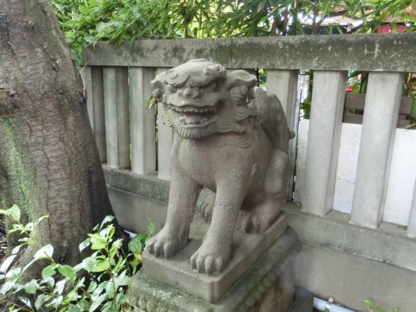 櫻田神社の右の狛犬