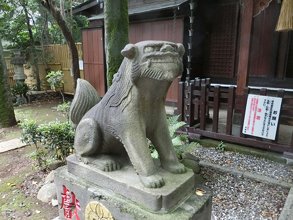 多武峯内藤神社の狛犬