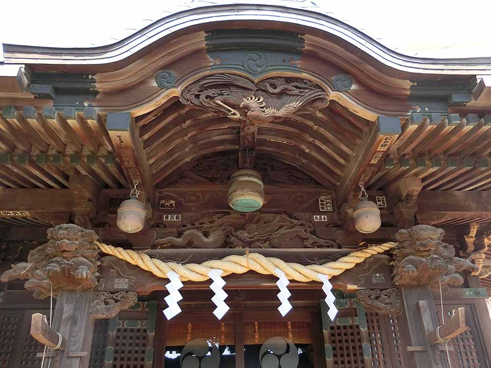 江古田氷川神社の彫刻