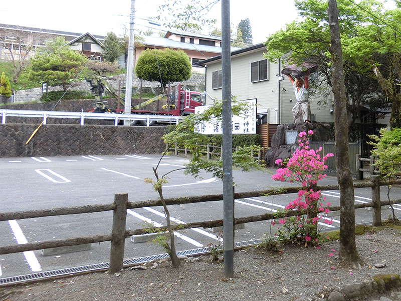 天安河原の駐車場
