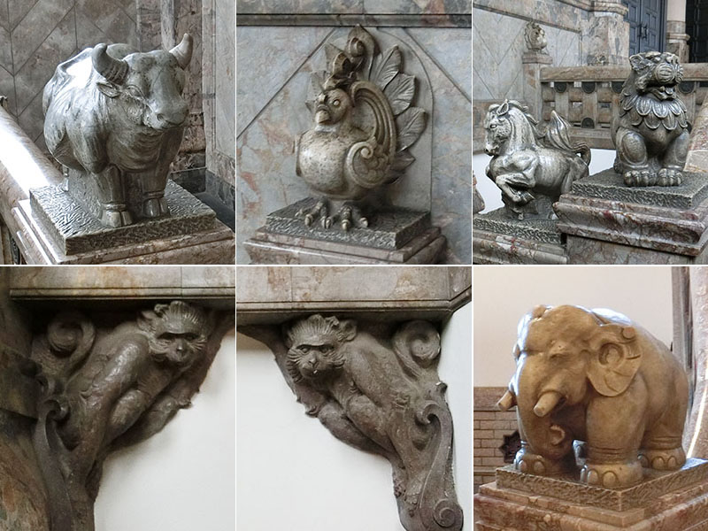 築地本願寺の13の幻獣