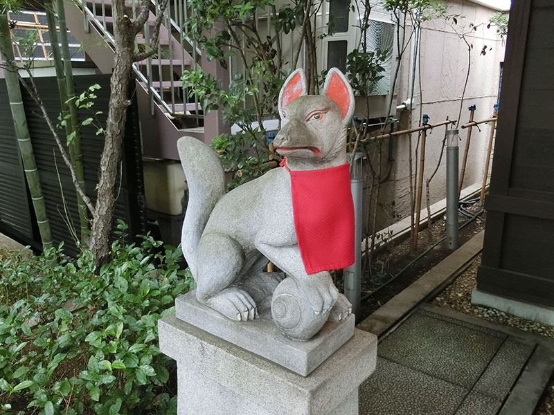 茶ノ木神社の神狐