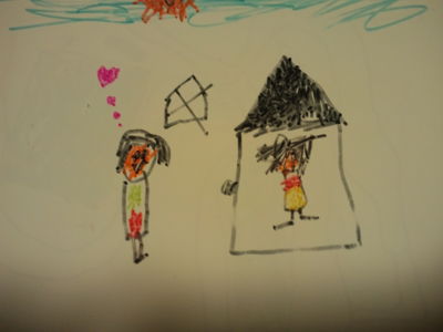 5歳児の力作「Tくんとぼくのおうち」