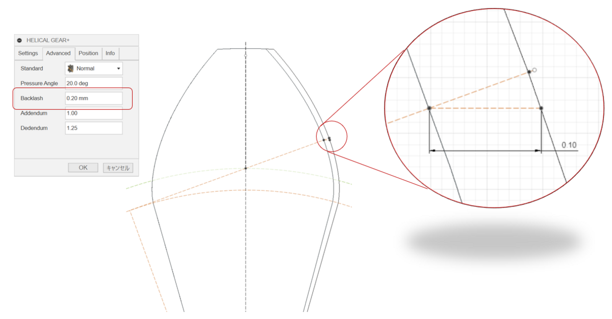 Fusion360用歯車作成アドインの比較(5) - Helical Gear generator, Helical Gear Plus ...
