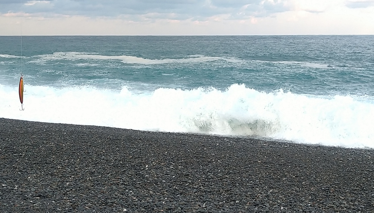 七里御浜 手も足もデズ 降参 七里御浜でショアジギングやってます