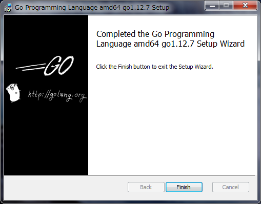 f:id:iristech:20190712163014p:plain Goインストール修了
