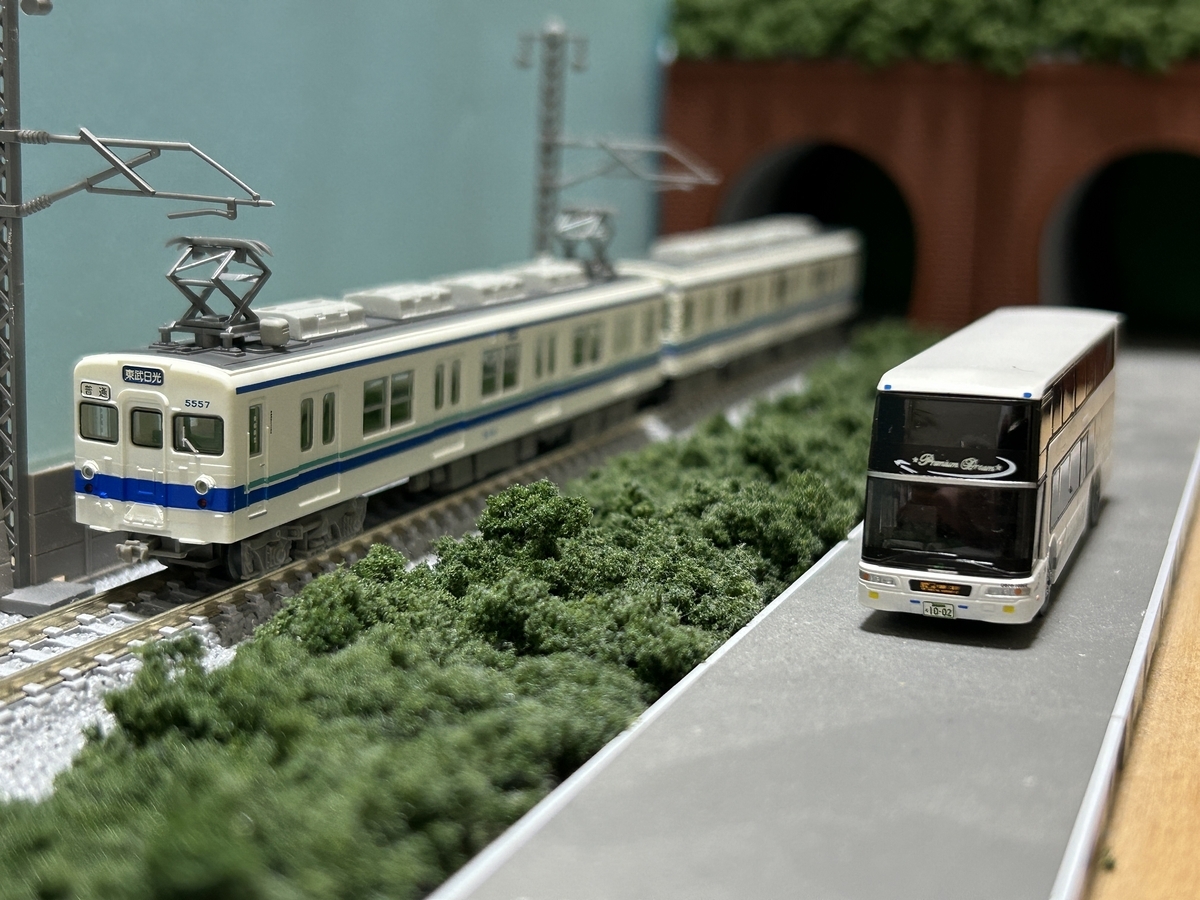 Nゲージ】鉄道コレクション第27弾、東武鉄道5050系2両とバス
