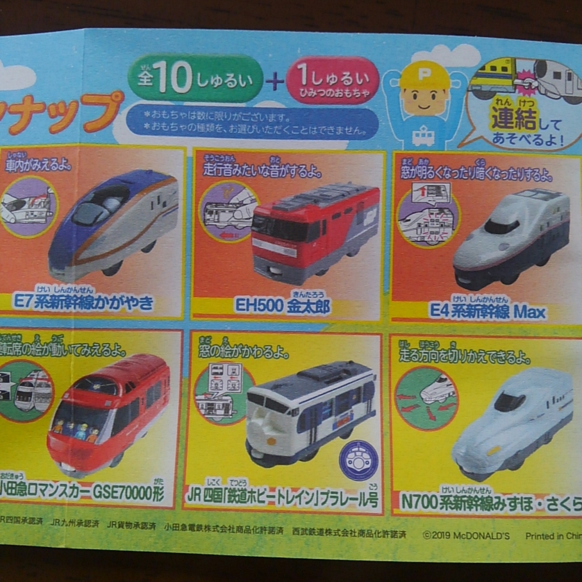 ハッピーセット プラレール