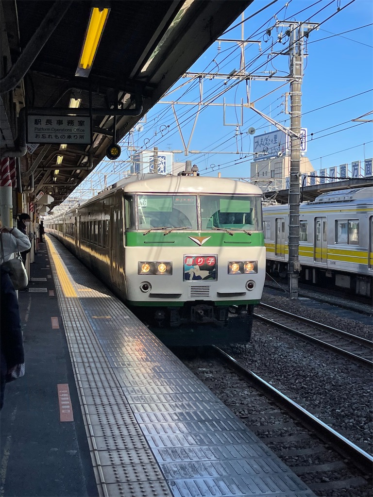 185系運用 A6編成 熱海までc3編成併結 踊り子13号 小田原 伊東 普通自由席 乗車記 Visitor D Blue