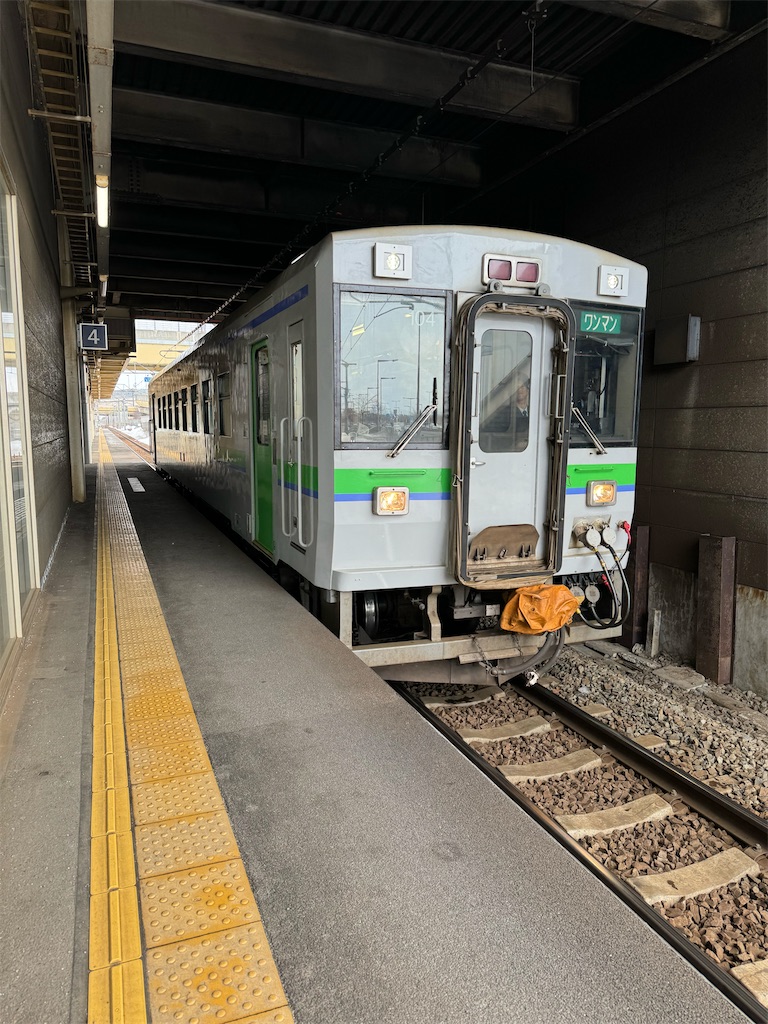 本日の使用切符：JR北海道 恵庭駅発行 北の大地の入場券 普通入場券