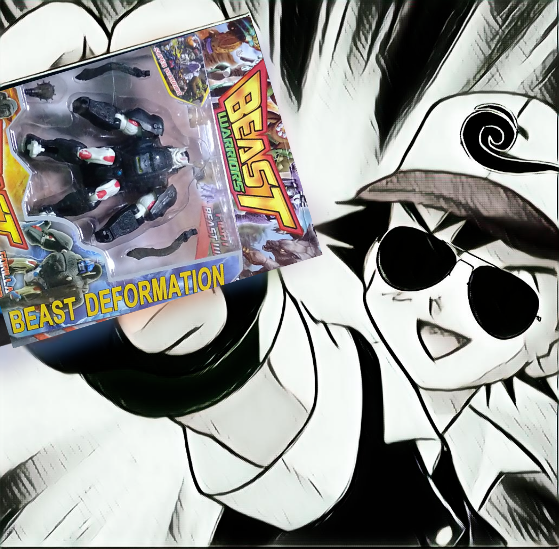 フックトイ チープトイ Beast Warriors 非正規トランスフォーマー パチモン ビーストウォーズ 縮小版 Ko品 ゴリラロボ コンボイ Beast Deformation ロボットマスターズ オプティマスプライム レビュー ヒートペンとおもちゃの日常
