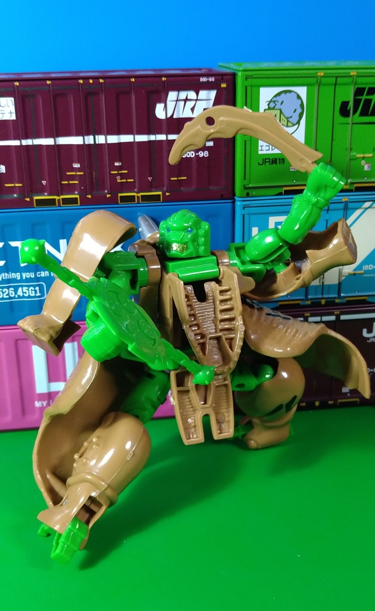 まだらのバケモノ！ロボット フックトイ チープトイ Beast Warriors
