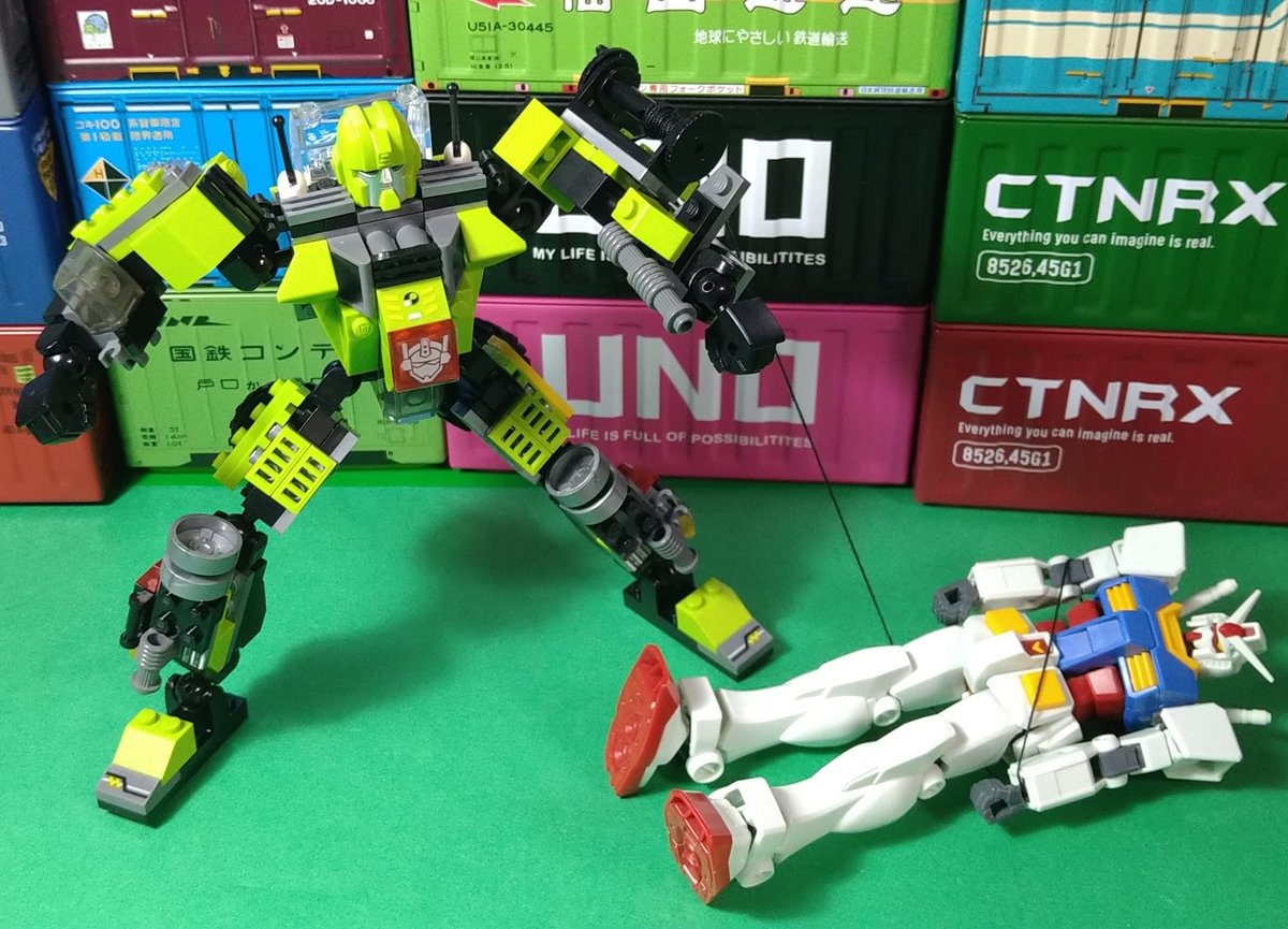 メイクトイズ製 6体合体 デバスター風の変形合体ロボット ウェザリング加工ver メイクトイズ製 6体合体 デバスター風の変形合体ロボット