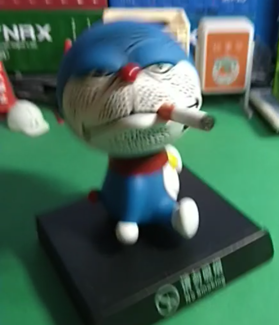 中国の偽物 ニセ ドラえもん どえらいもん 首振りソフビ レビュー
