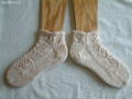 [完成＠2009][靴下]Hearts and Flowers Socks