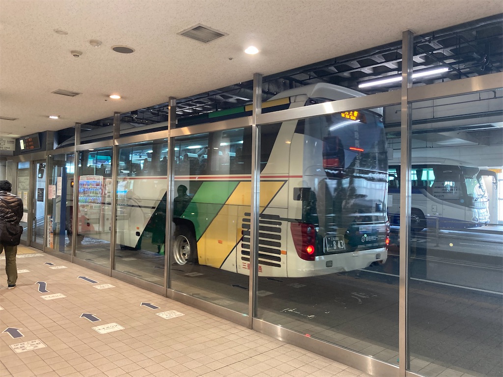 高速バス乗車記録 名古屋 関バスセンター 岩手から旅日記 大阪編