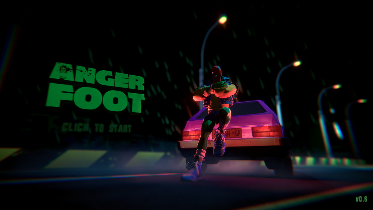 ANGER FOOTタイトル画面