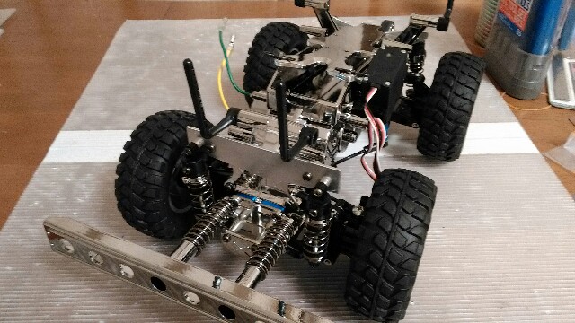 タミヤgf-01 メタルダンプトラック（製作編④ダンパーステーの製作