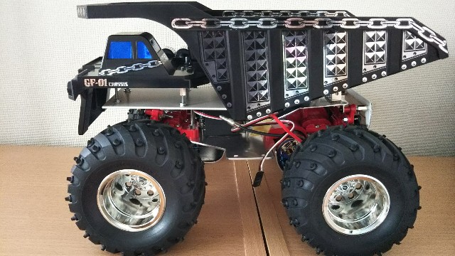 TA-02SW改メタルダンプトラック③ボディマウント改良 - おー