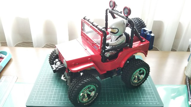 TA-02×ワイルドウイリー2⑲ ウイリーバーを自作する - おーちゃんの