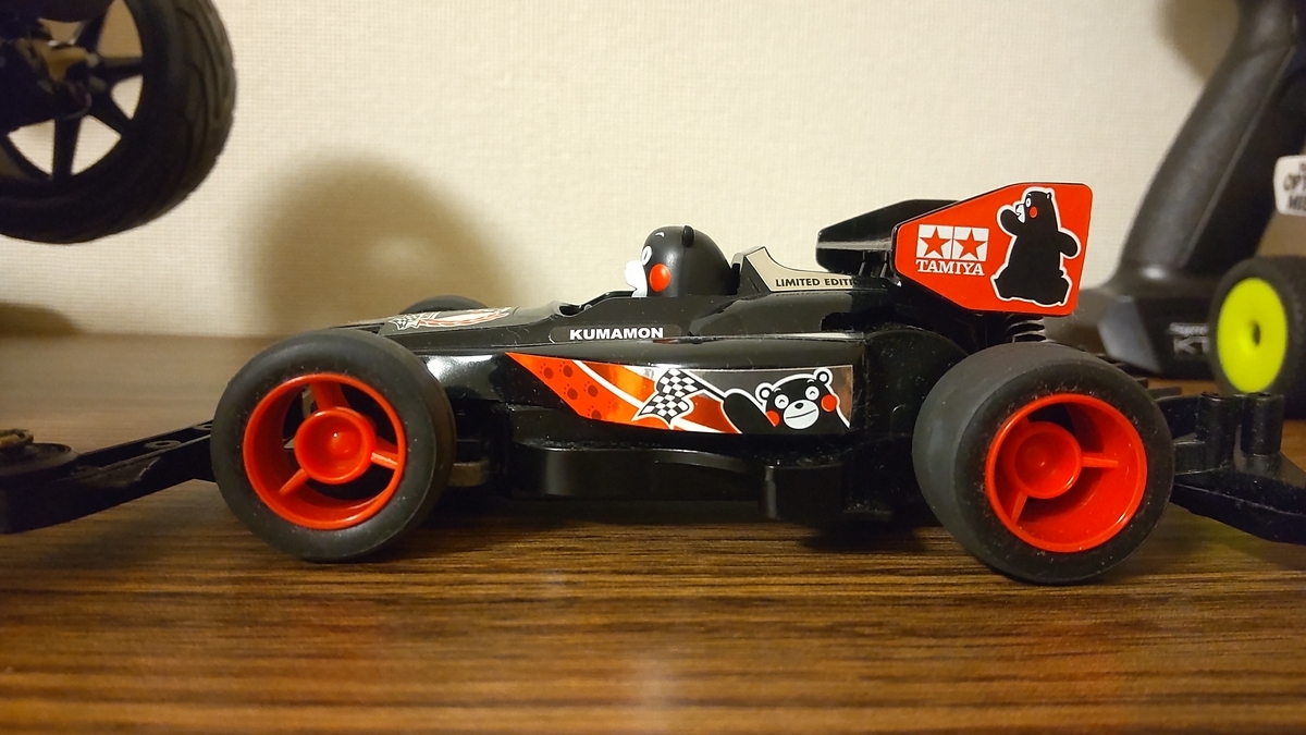 DT-02×ミニ四駆?くまモンver. ホイールを染めちゃう - おー