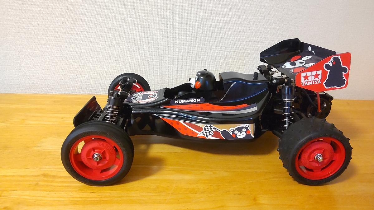 DT-02×ミニ四駆?くまモンver. ホイールを染めちゃう - おー