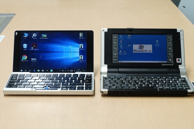 GPD Pocket】使いやすいサイズの秘密はsigmarion 3と同サイズである 